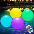 4 Packs Glow in the Dark Inflated Beach Balls B1717