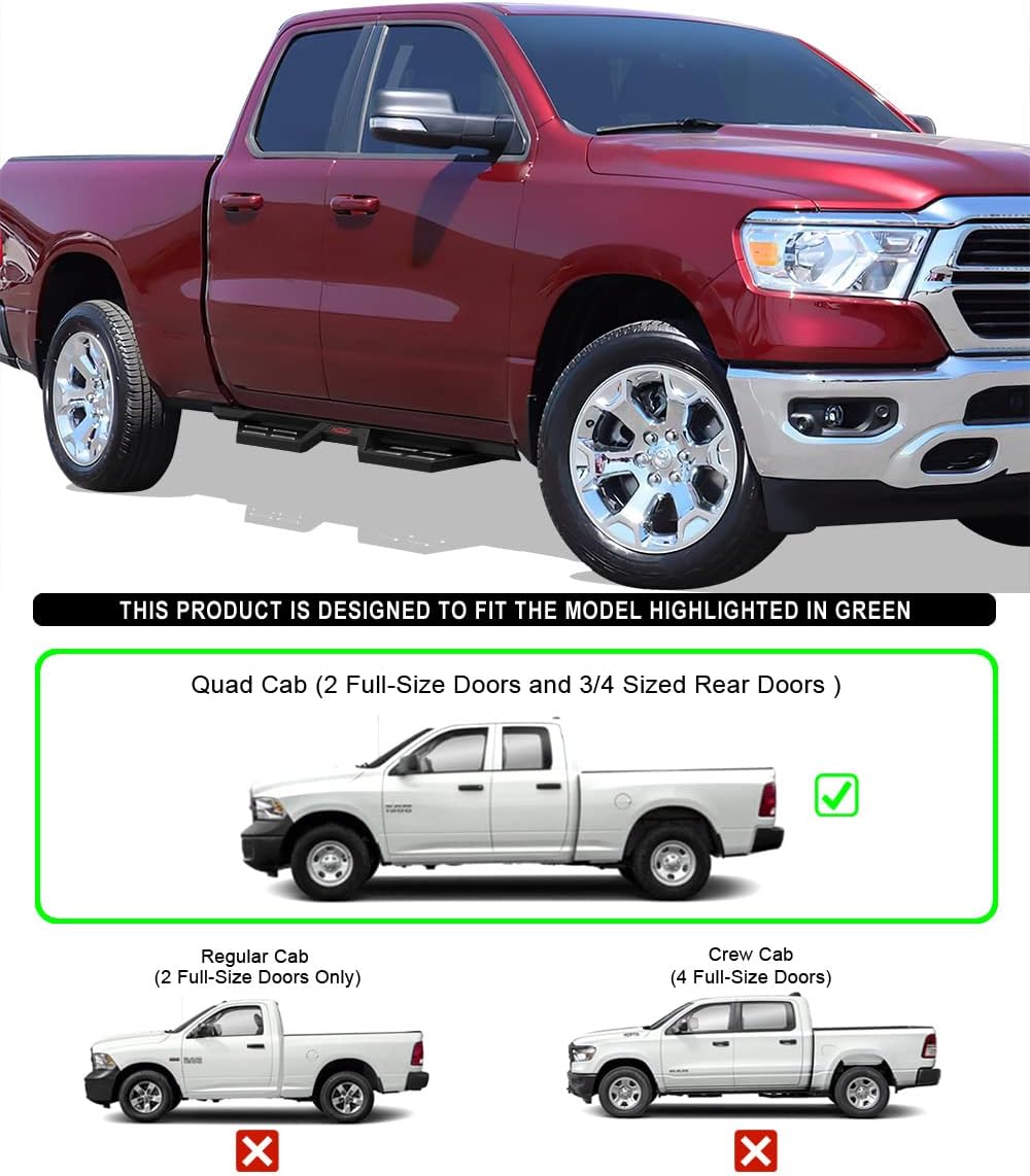 Steel Construction Drop Down Style Running Boards O926706