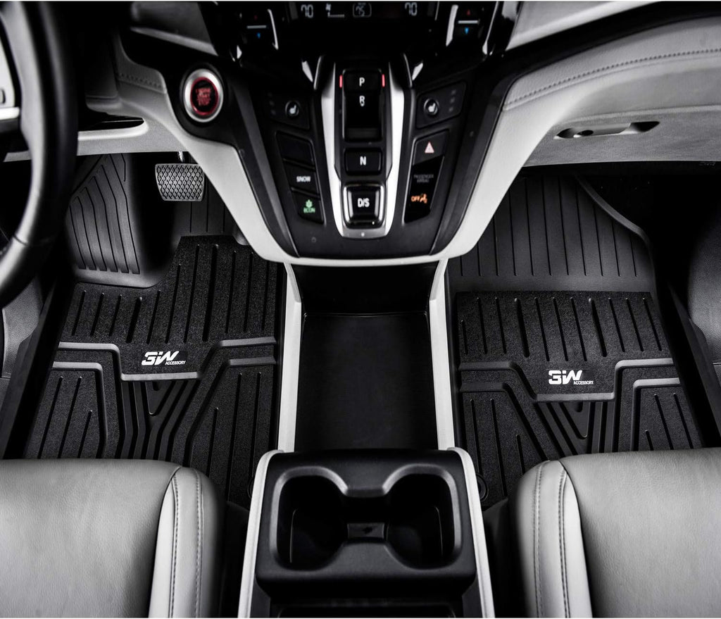 Black TPE All Weather Custom Fit Floor Liner and Cargo Mats Q3595
