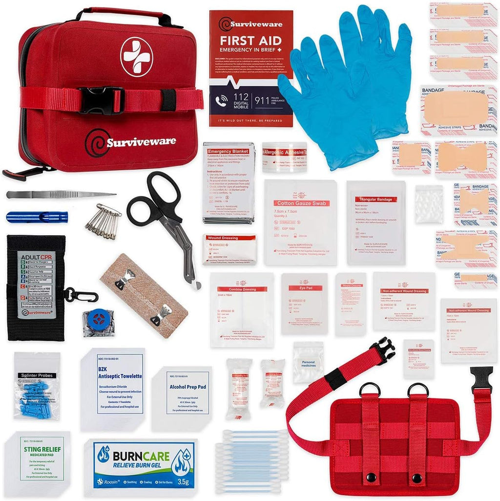 Waterproof Premium First Aid Kit - Large Kit - 200 Piece K386