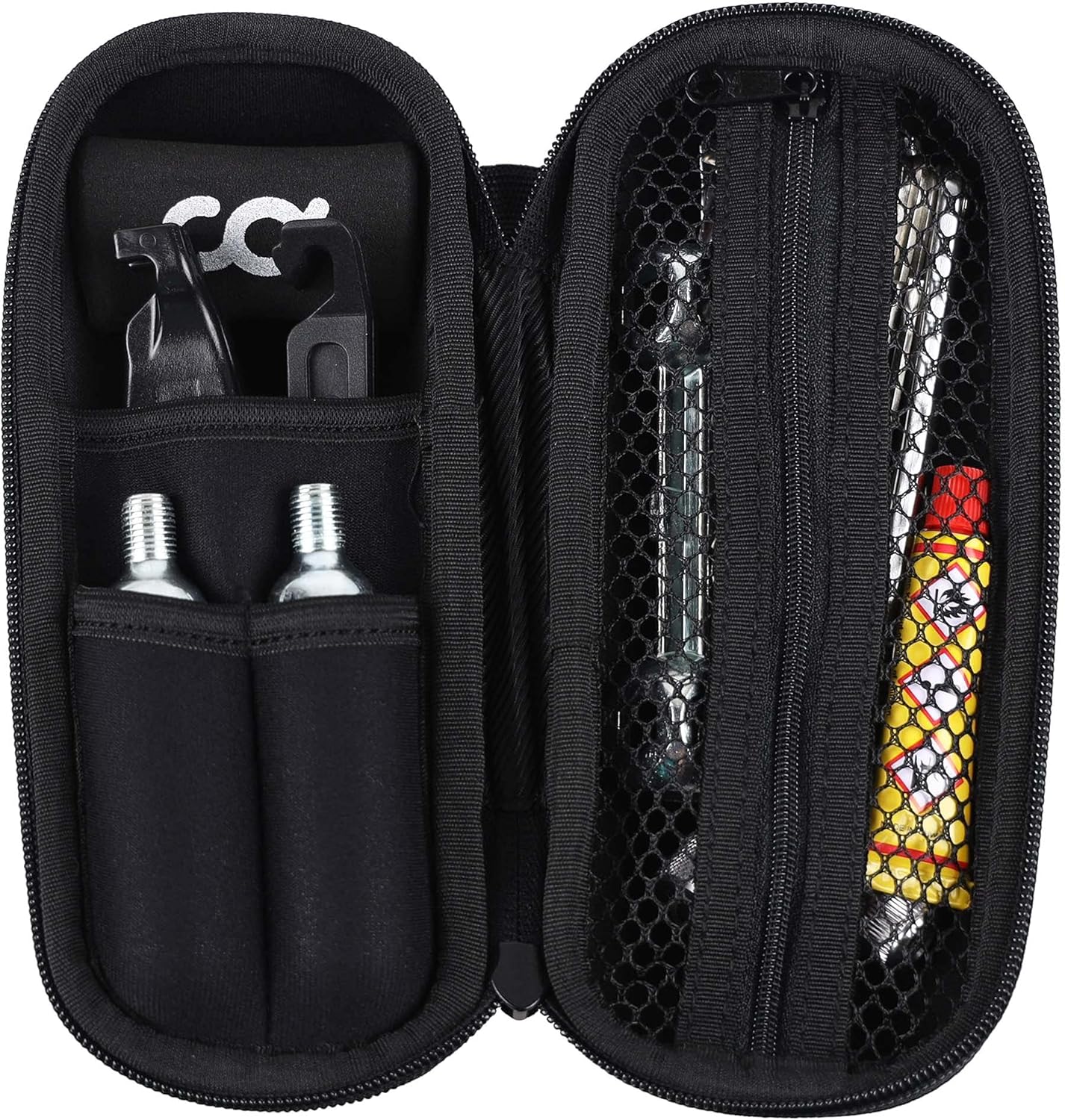 Bike Tyre Repair Maintenance Kit with Tyre Lever, CO2 Inflator, Hand Tool, Tube Patch Pack of 2 K194