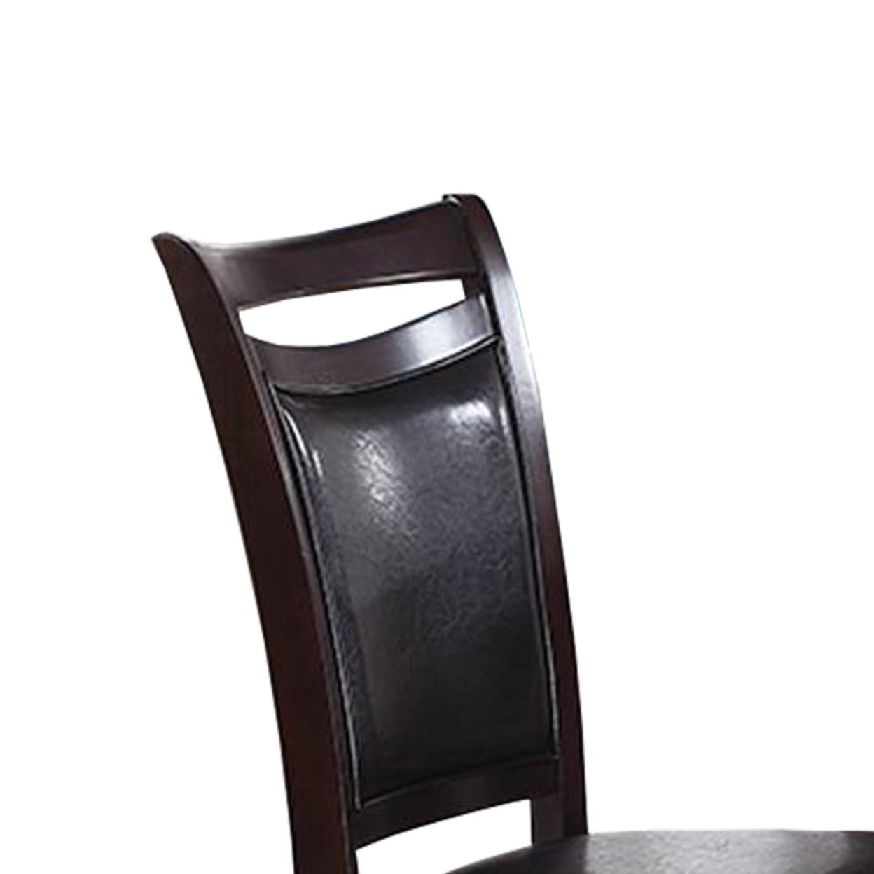 Set of 2 Brown Faux Leather Side Chairs J396501