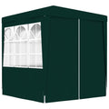Green Party Tent with Side Walls Outdoor Gazebo Canopy 6.6ft x 6.6ft x 7.9ft E54203