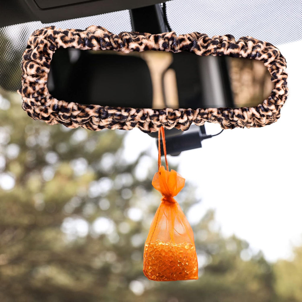 Leopard Print Car Accessories Set K6574
