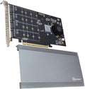 Quad M.2 NVMe Ports to PCIe 3.0 x16 Interface x8 Bandwidth Bifurcation Riser Controller H1711
