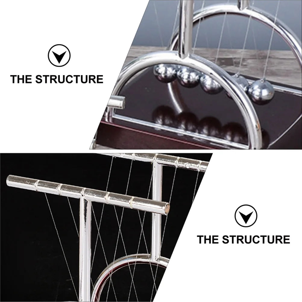 2pcs Newtons Cradle Desktop Pendulum Science Motion Swing Desk Ornament A719728