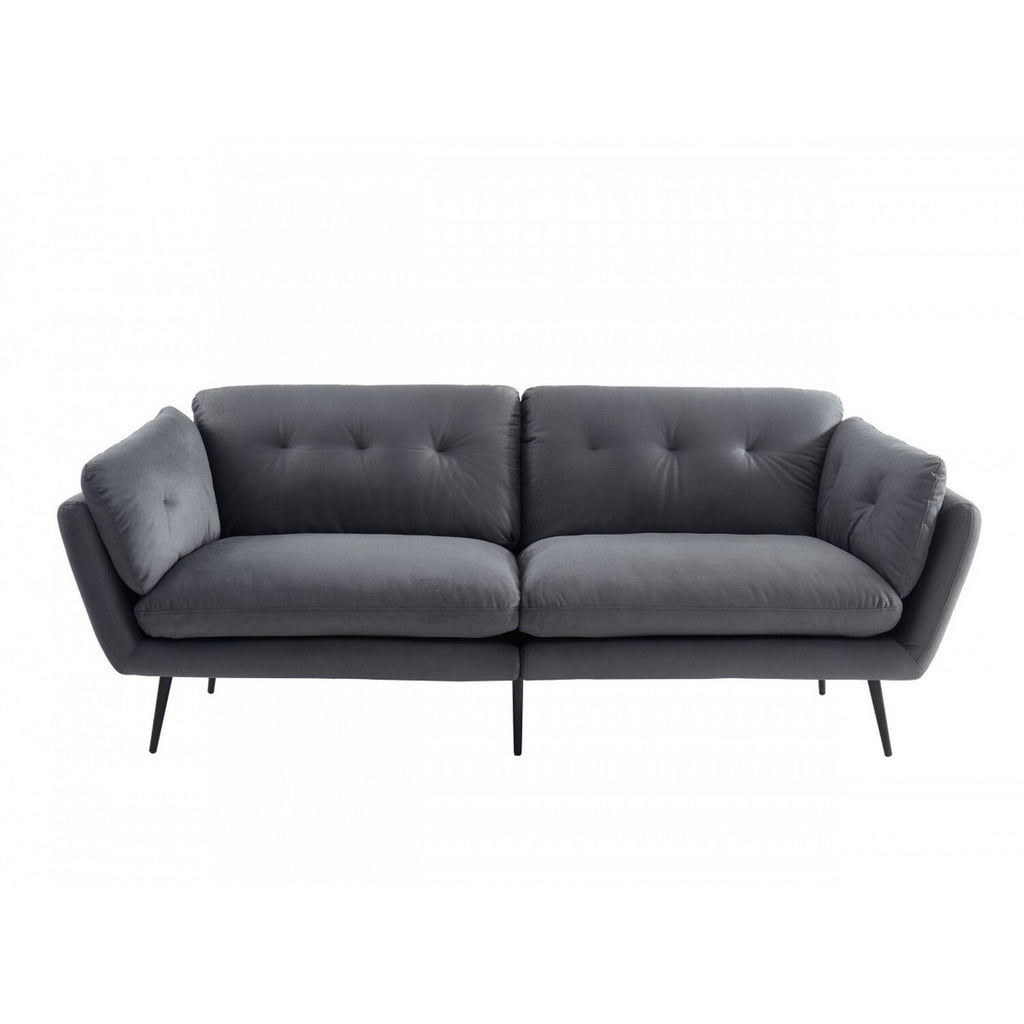 Dark Gray Fabric Upholstered Sofa L87508