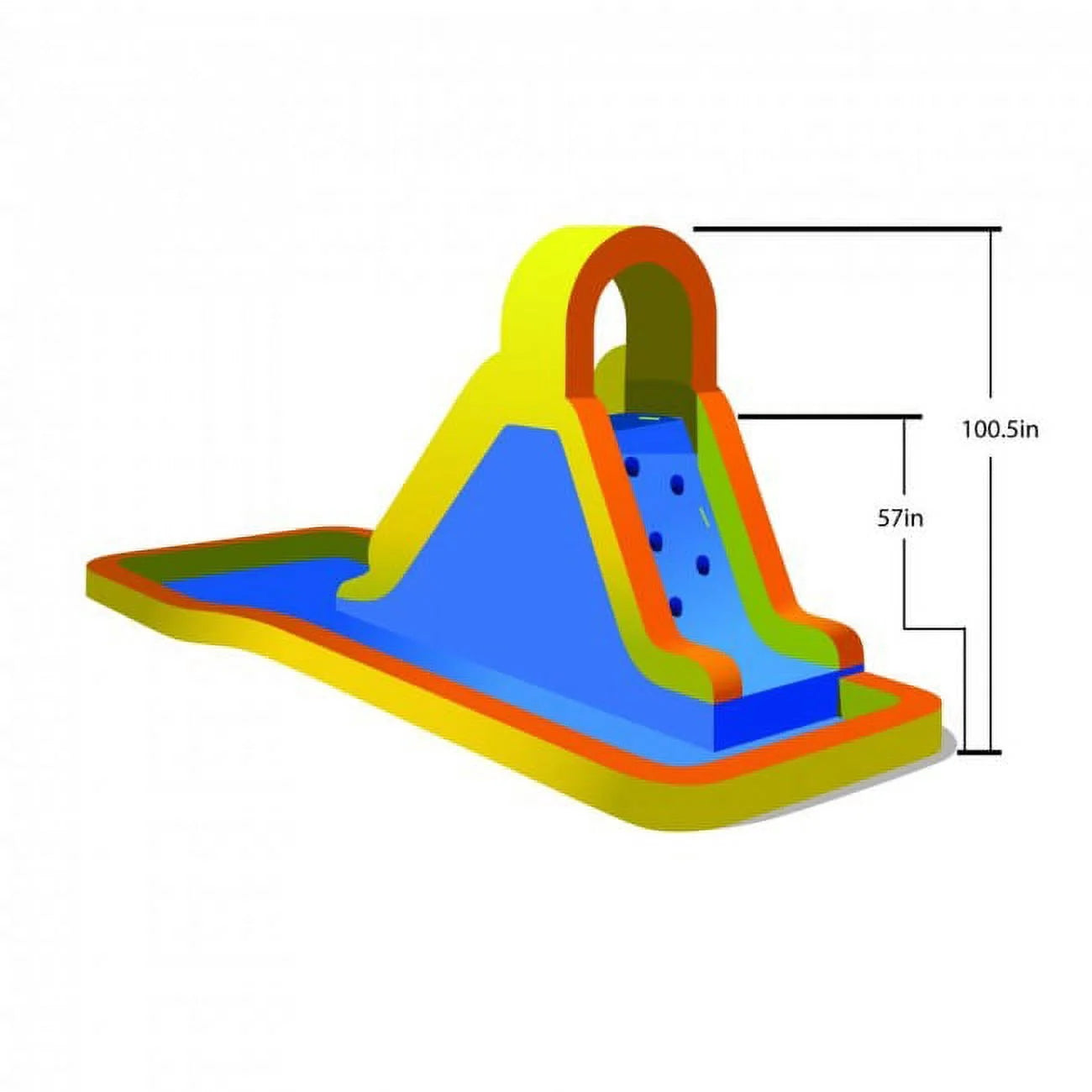 Inflatable Water Slide with Splash Area Q16276