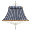 Blue Stripe Padded Hammock with Spreader Bar Z9456