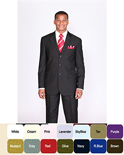 Men's 3 Button Single Breasted Dress Suits L456474
