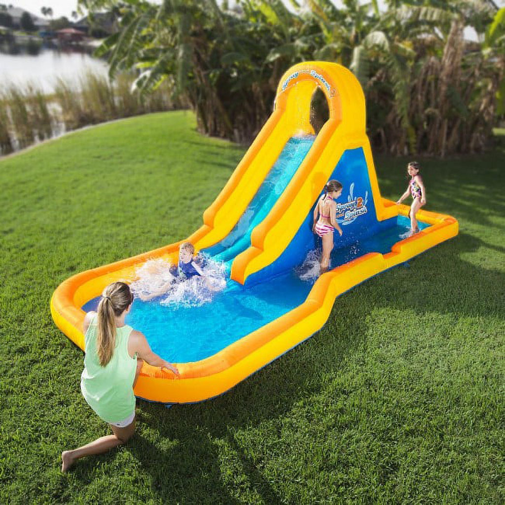 Inflatable Water Slide with Splash Area Q16276