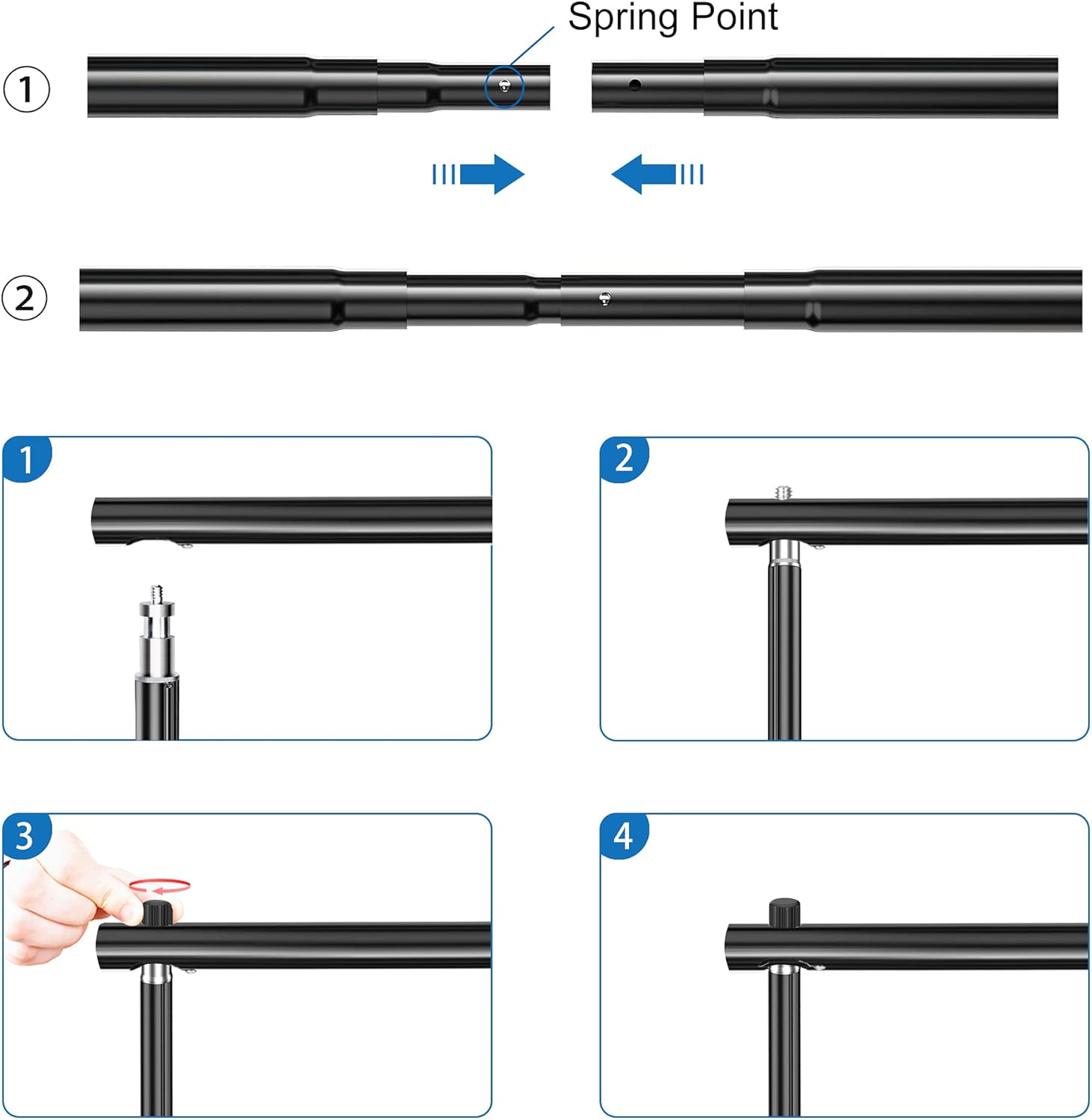 7x10Ft Adjustable Photography Background Support System Kit with Carry Bag G4541