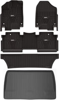 Black TPE All Weather Custom Fit Floor Liner and Cargo Mats Q3595
