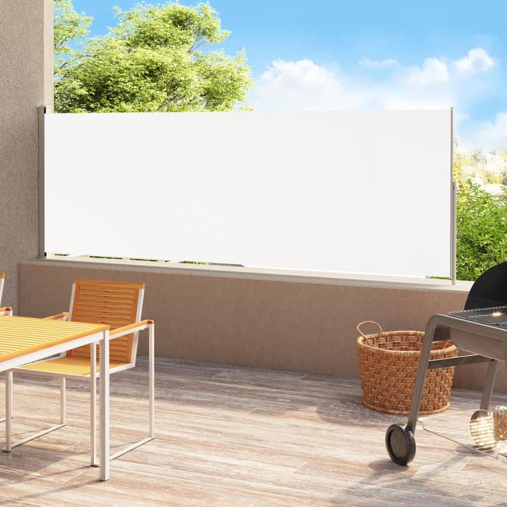 Cream Retractable Side Awning X290493