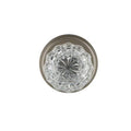 Clear Crystal Single Dummy Door Knob with Satin Nickel Rosette Z527473