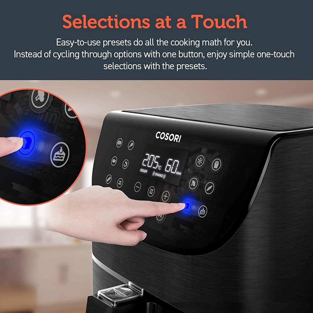 5.8QT Nonstick Air Fryer Oven Combo with Square Basket I1037