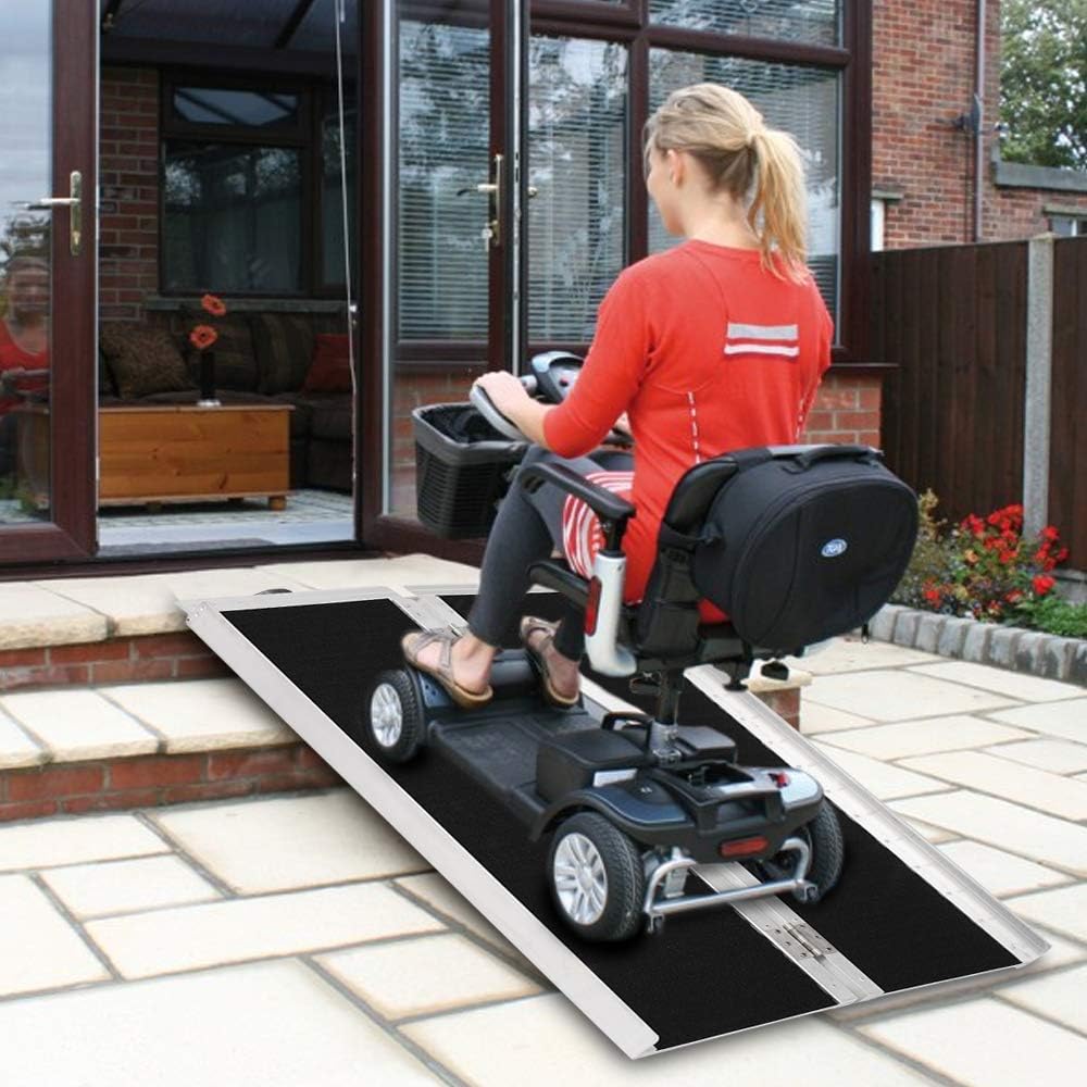 4ft Aluminum Wheelchair Ramp Threshold Portable Ramps S65281