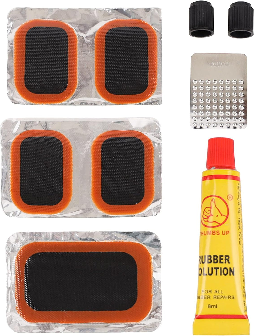Bike Tyre Repair Maintenance Kit with Tyre Lever, CO2 Inflator, Hand Tool, Tube Patch Pack of 2 K194