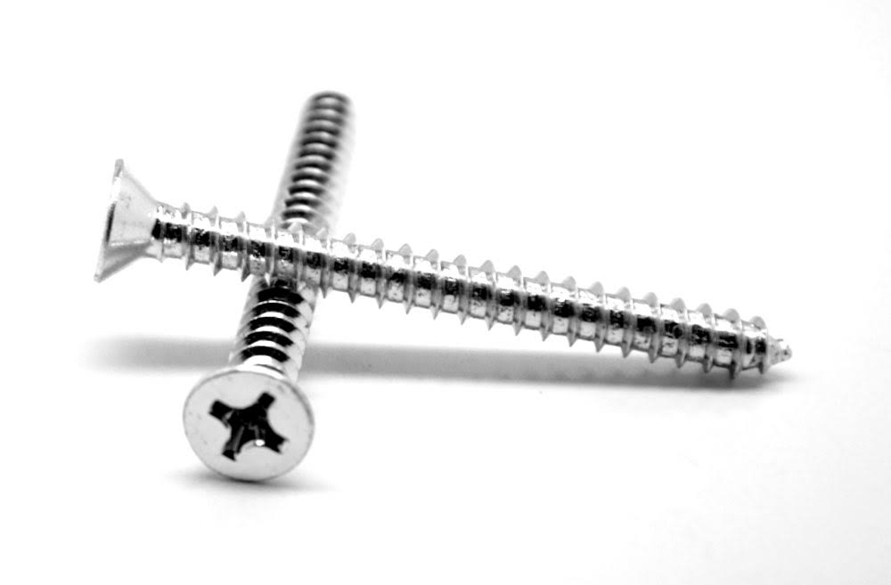 12-11 x 3x22 Sheet Metal Screw Phillips Flat Head Type A Low Carbon Steel Zinc Plated Pk 1000 C813