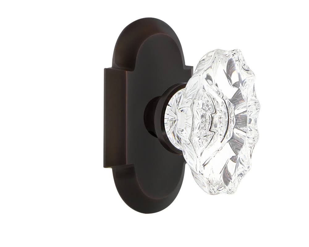 Cottage Plate Double Dummy Door Knob, Timeless Bronze P45864