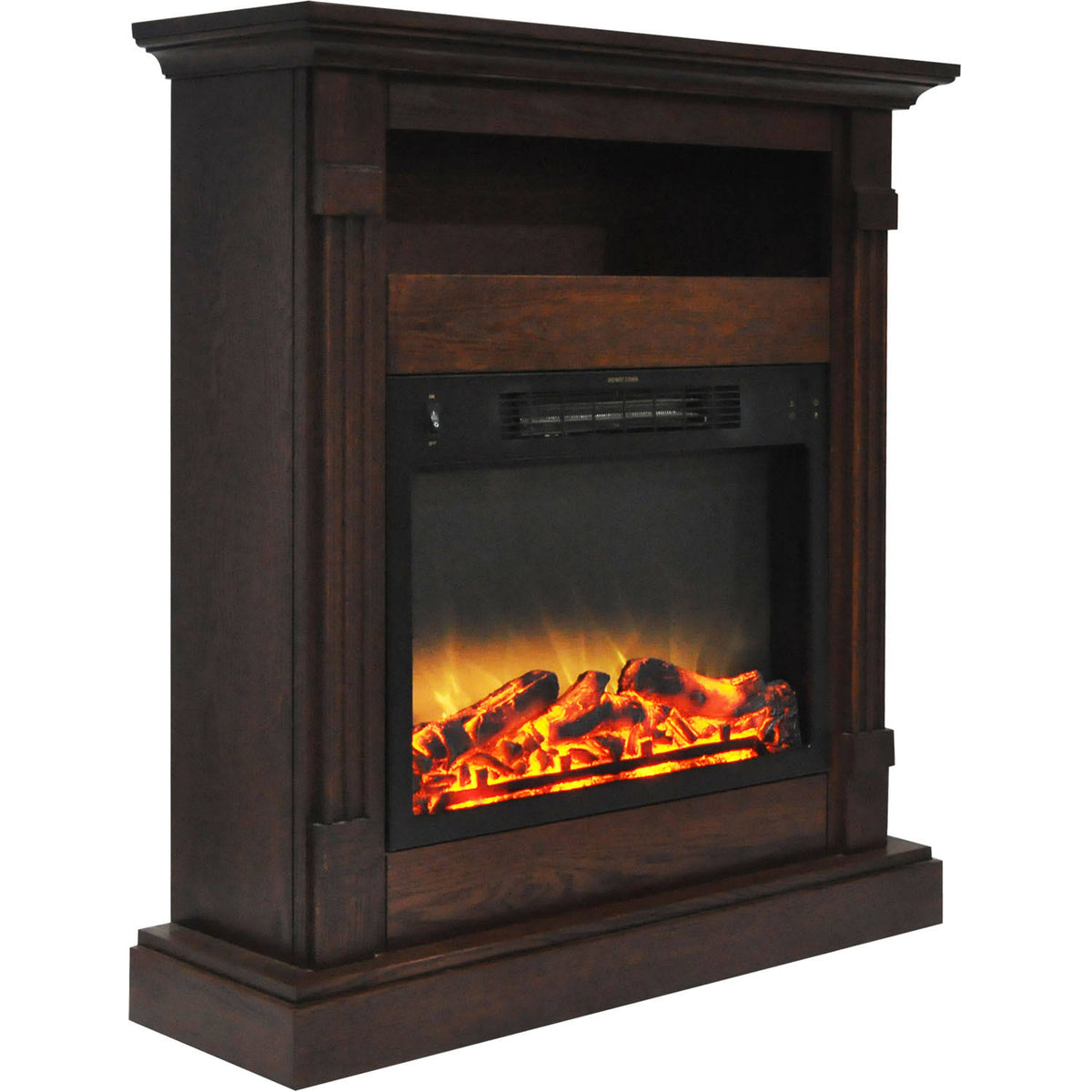 Walnut Mantel Electric Fireplace V7248