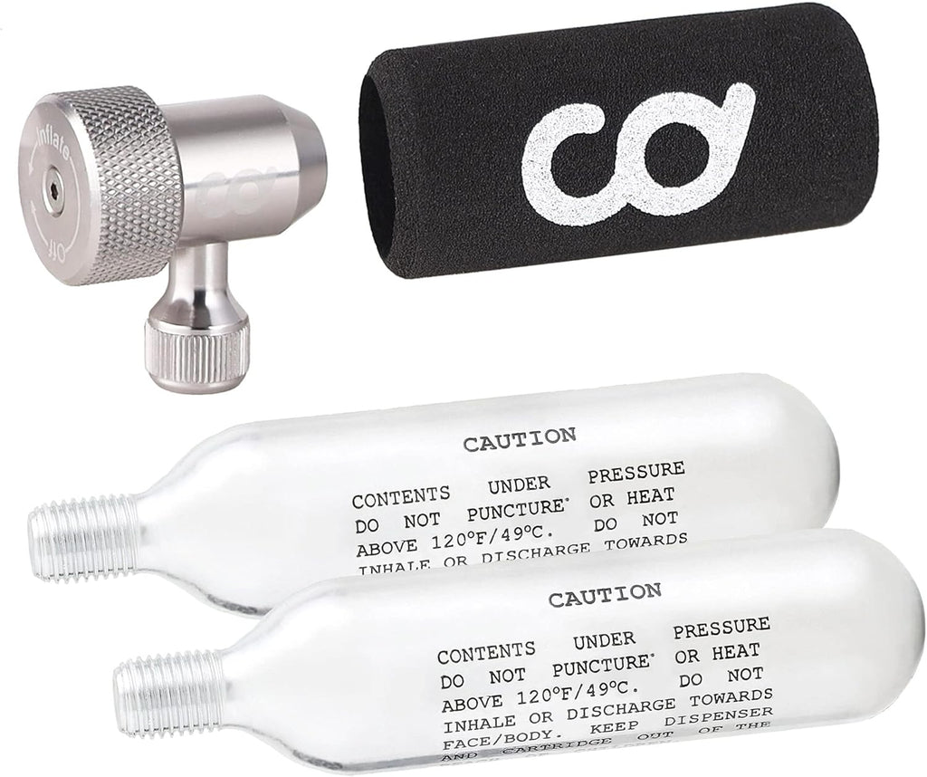Bike Tyre Repair Maintenance Kit with Tyre Lever, CO2 Inflator, Hand Tool, Tube Patch Pack of 2 K194
