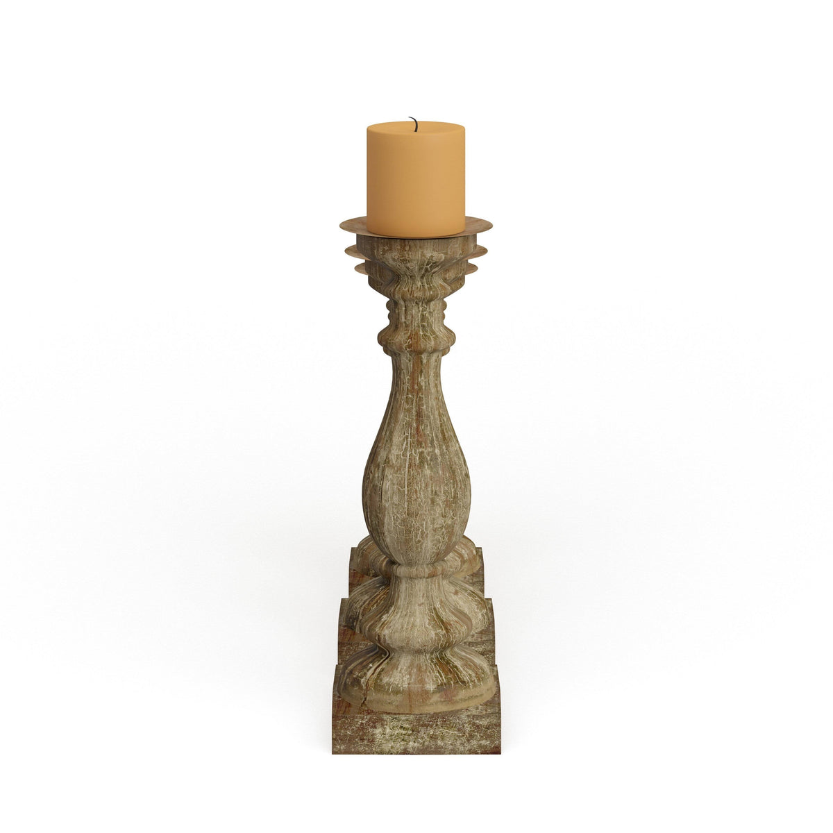 Brown Fir Candle Holder (Set of 3) X118