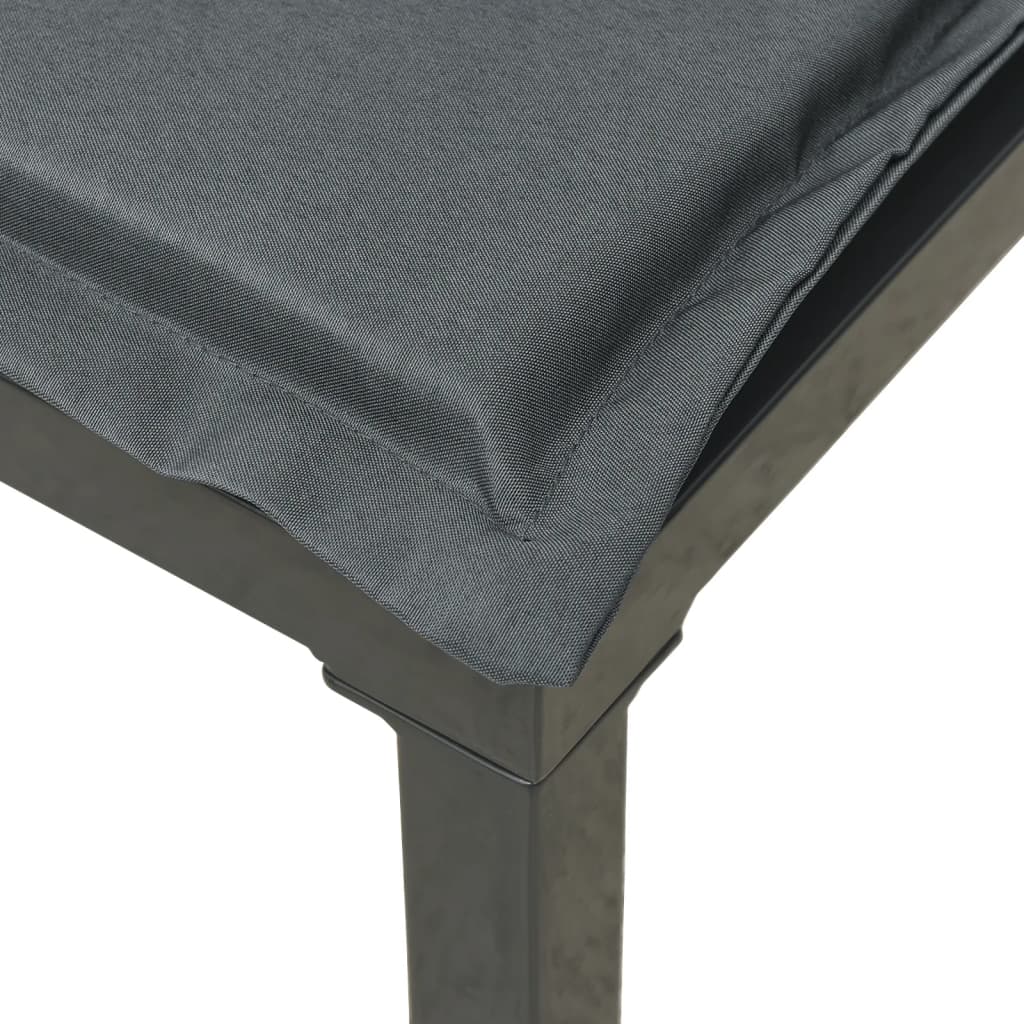 5 Piece Outdoor Patio Furniture Set with Dark Gray Seat and Back Cushions P62402