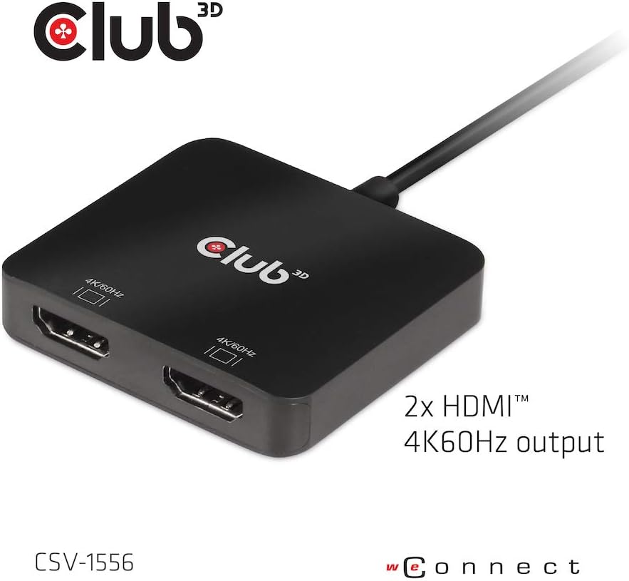 2 Port USB Type C to Dual HDMI 4K 60Hz MST Hub Pack of 2 Z594