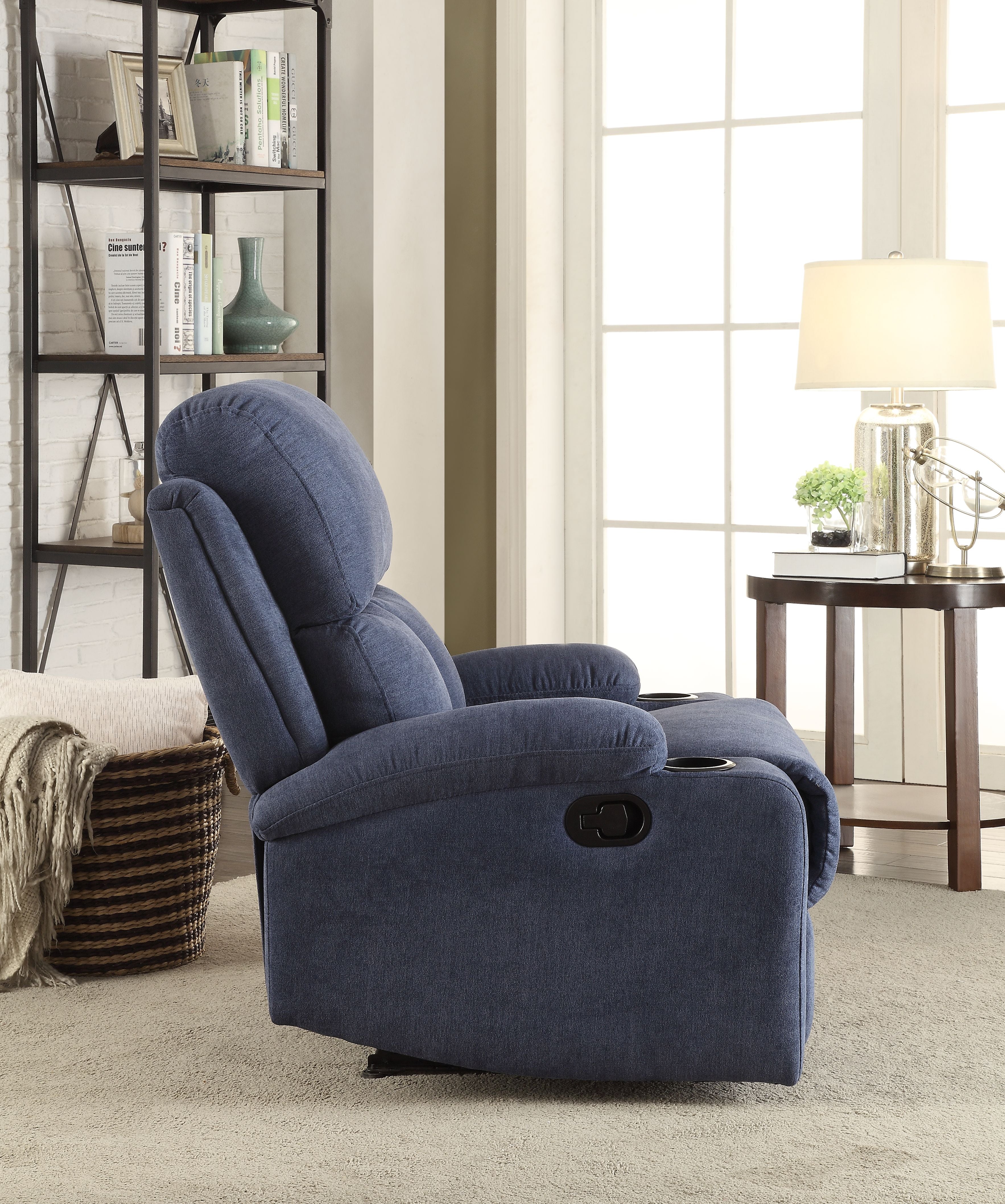 Blue Velvet Recliner N3614