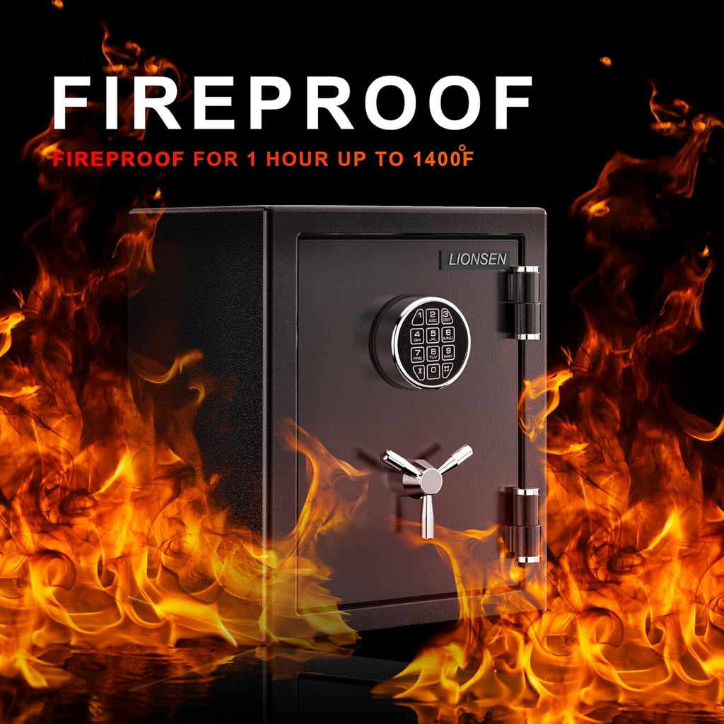 Fireproof Security Safe with Digital Keypad Lock Box K636380