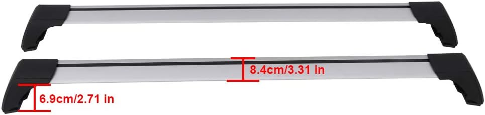 Lockable Roof Racks Cross Bars for Kia Seltos 2021 2022 D972
