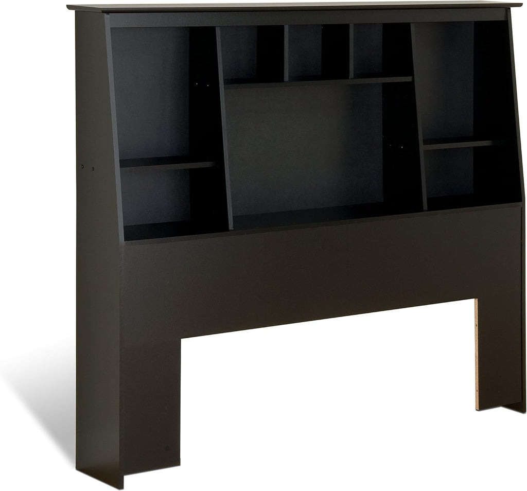 Platform Storage Bed with 6 Drawers, Black, Full/Queen I926