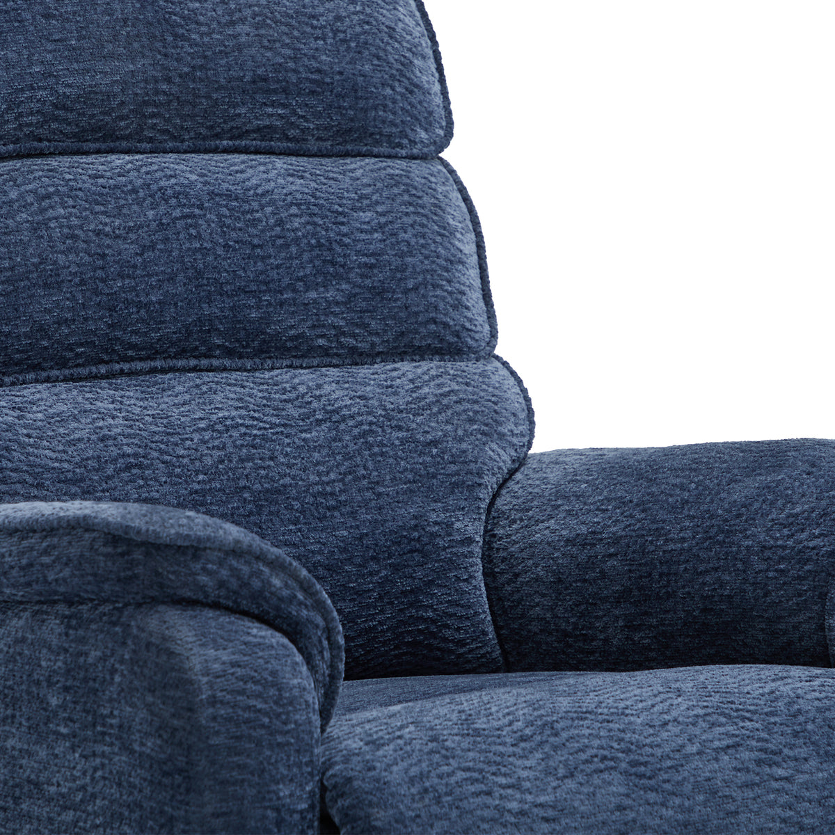 Blue Chenille Dual Motor Lift Recliner with Massage Heating D55929