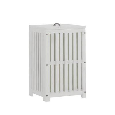 White Cabinet Laundry Hamper K3206
