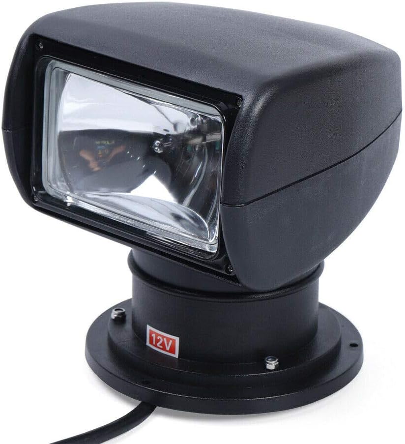 Black 100W Remote Control Spotlight 2500LM 12V C338