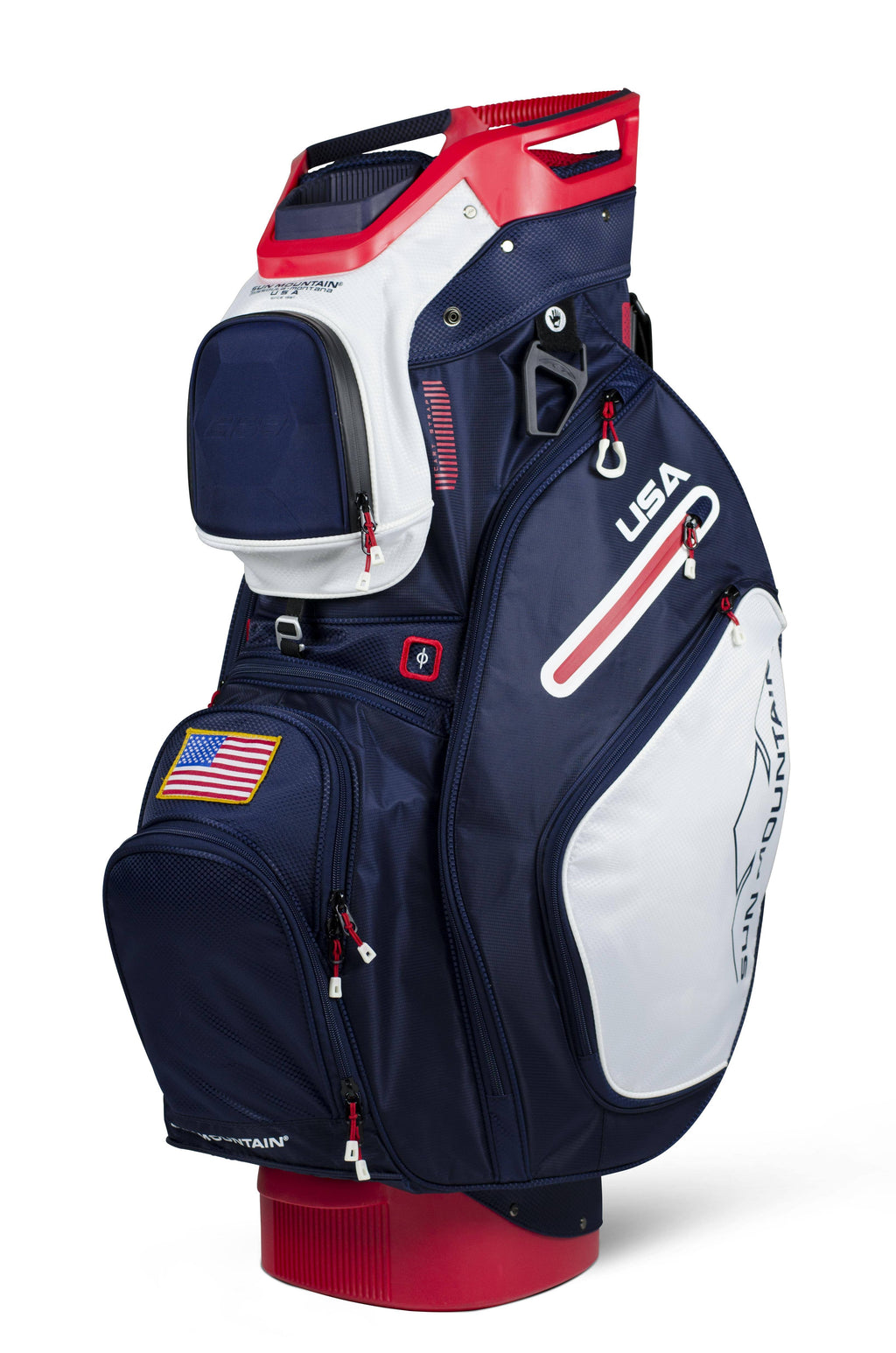 Navy White Red Cart Bag I349