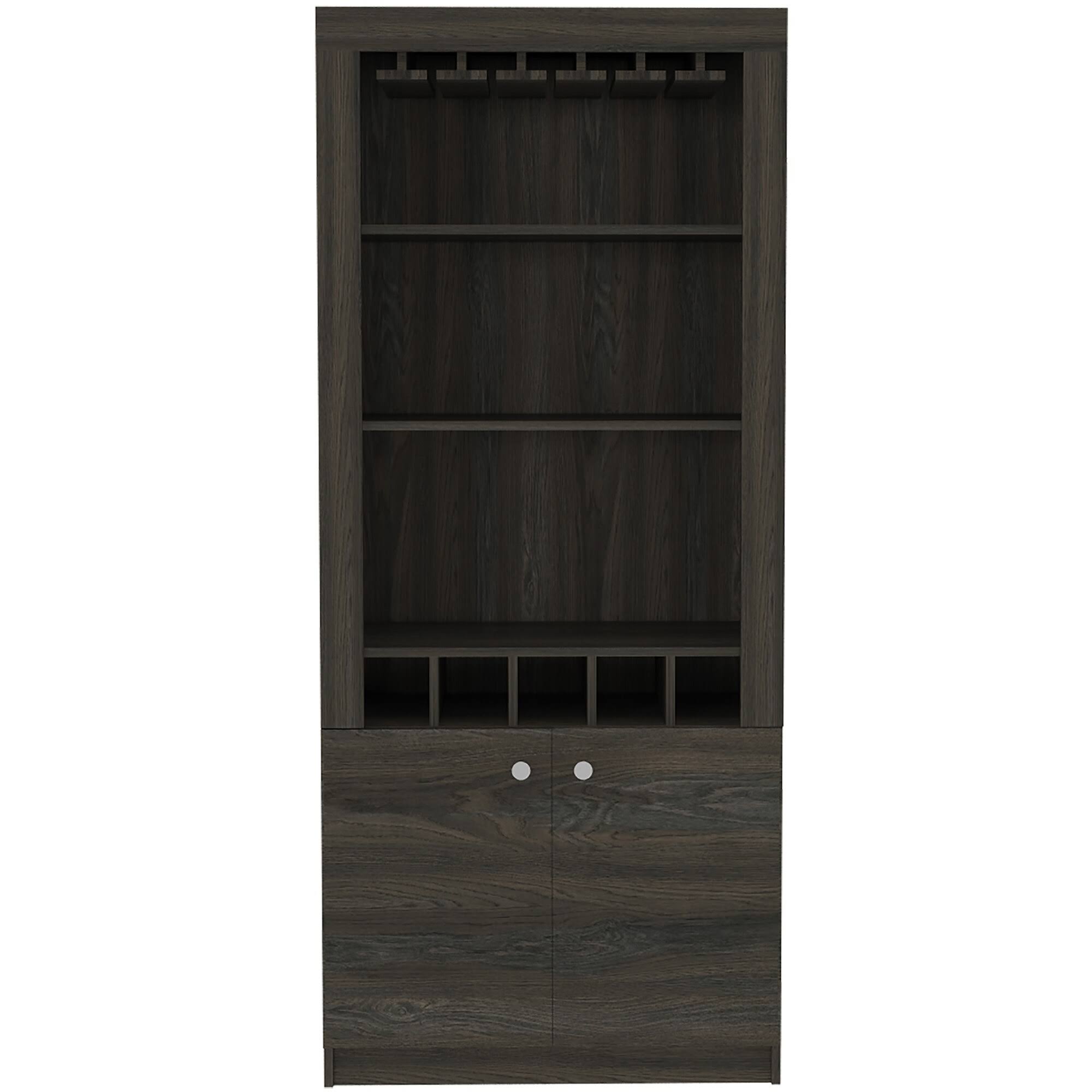 Black Wengue Bar Cabinet U314