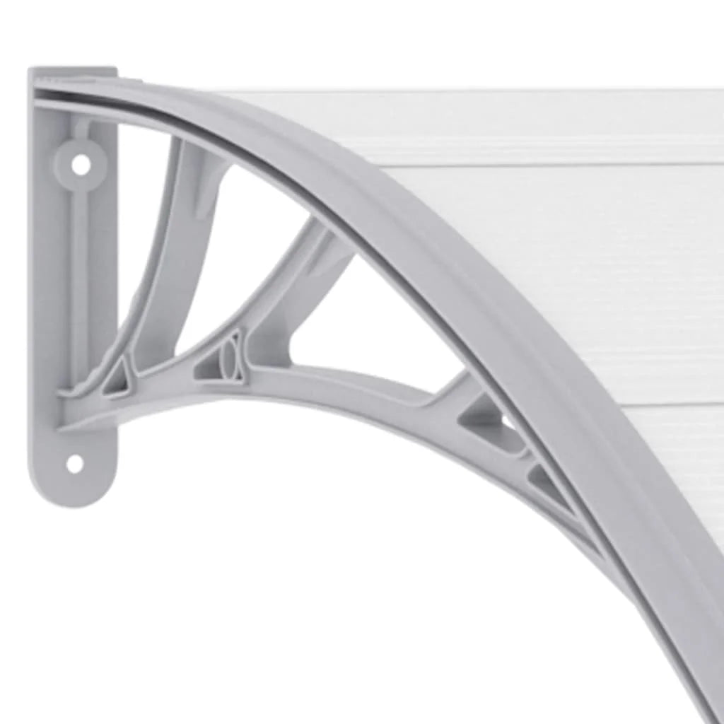 Gray Transparent 47.2"x31.5" Door Canopy C389