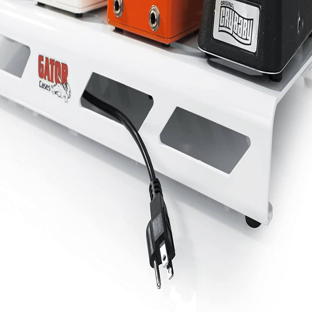 Aluminum Pedal Board with Carry Bag, White, Large Y5015