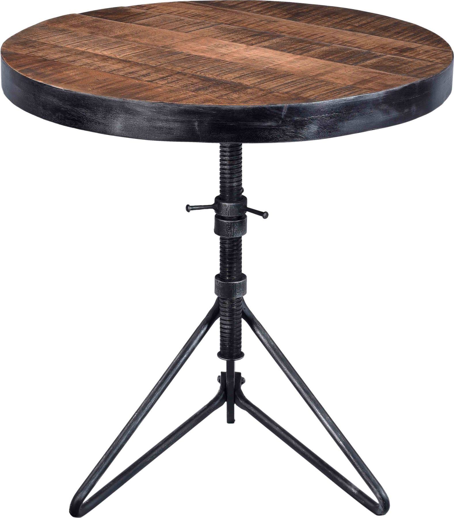 Natural Adjustable Round Accent Table L628294