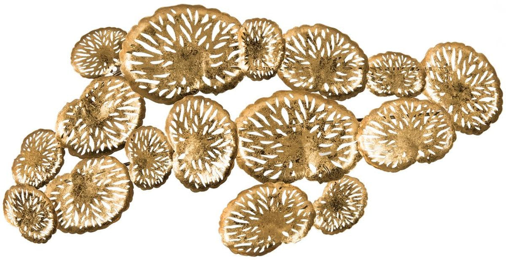 Gold Coral Plate Wall Decor U5535