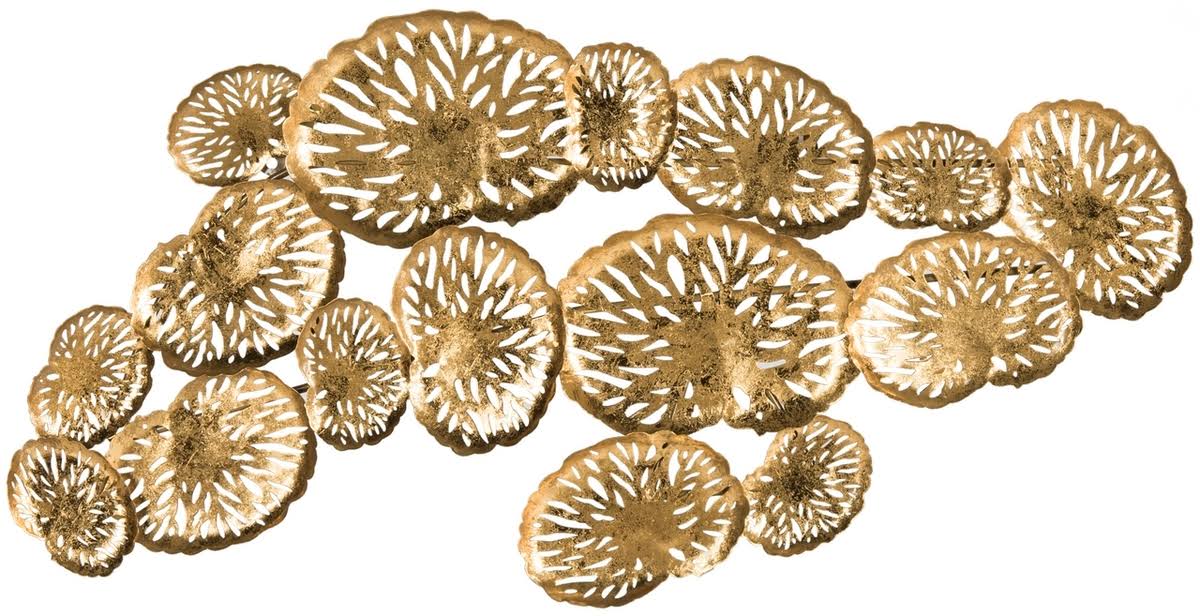 Gold Coral Plate Wall Decor U5535