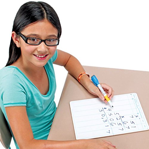 Two-Sided Dry Erase Board Set, 12” by 9” (Set of 6) I69033