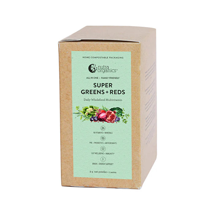 Organic Super Greens + Reds Wholefood Multivitamin Sachet 9g x 10 Pack P45233