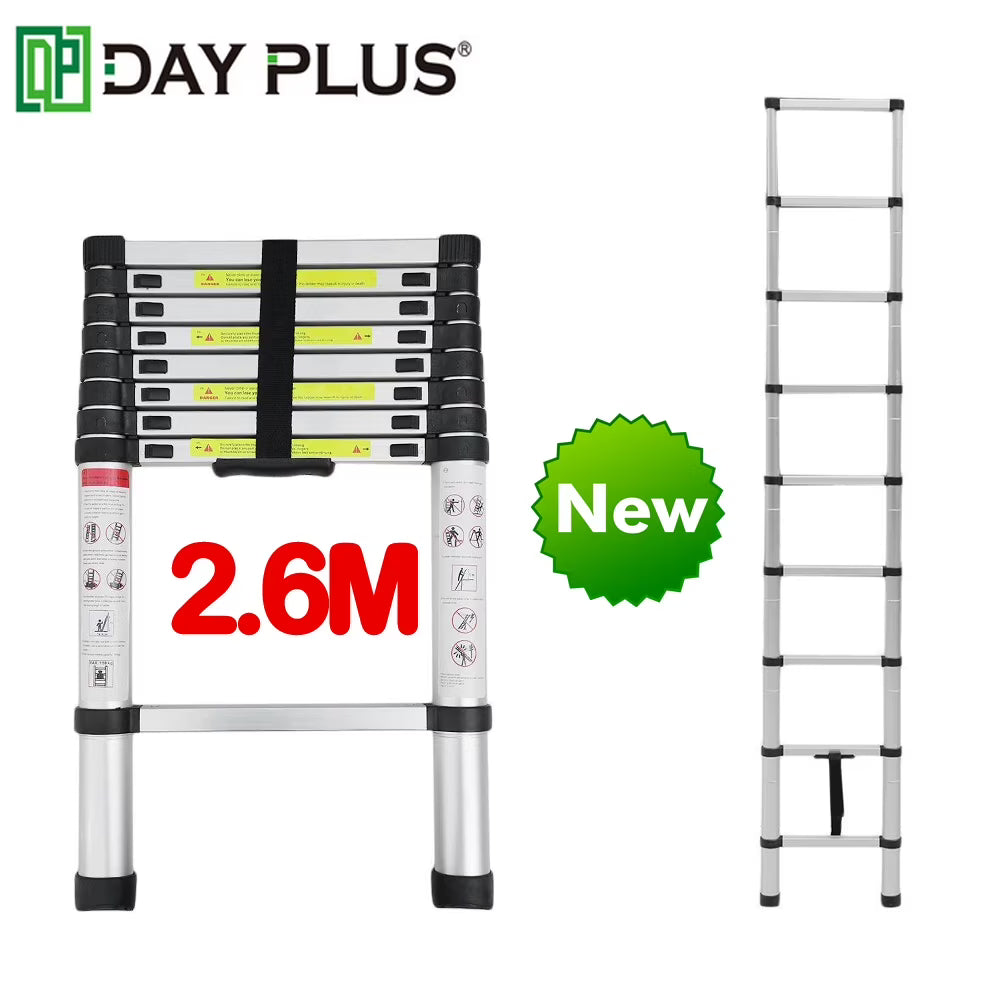 Telescoping Aluminum Extension Ladder 8.5FT N4977