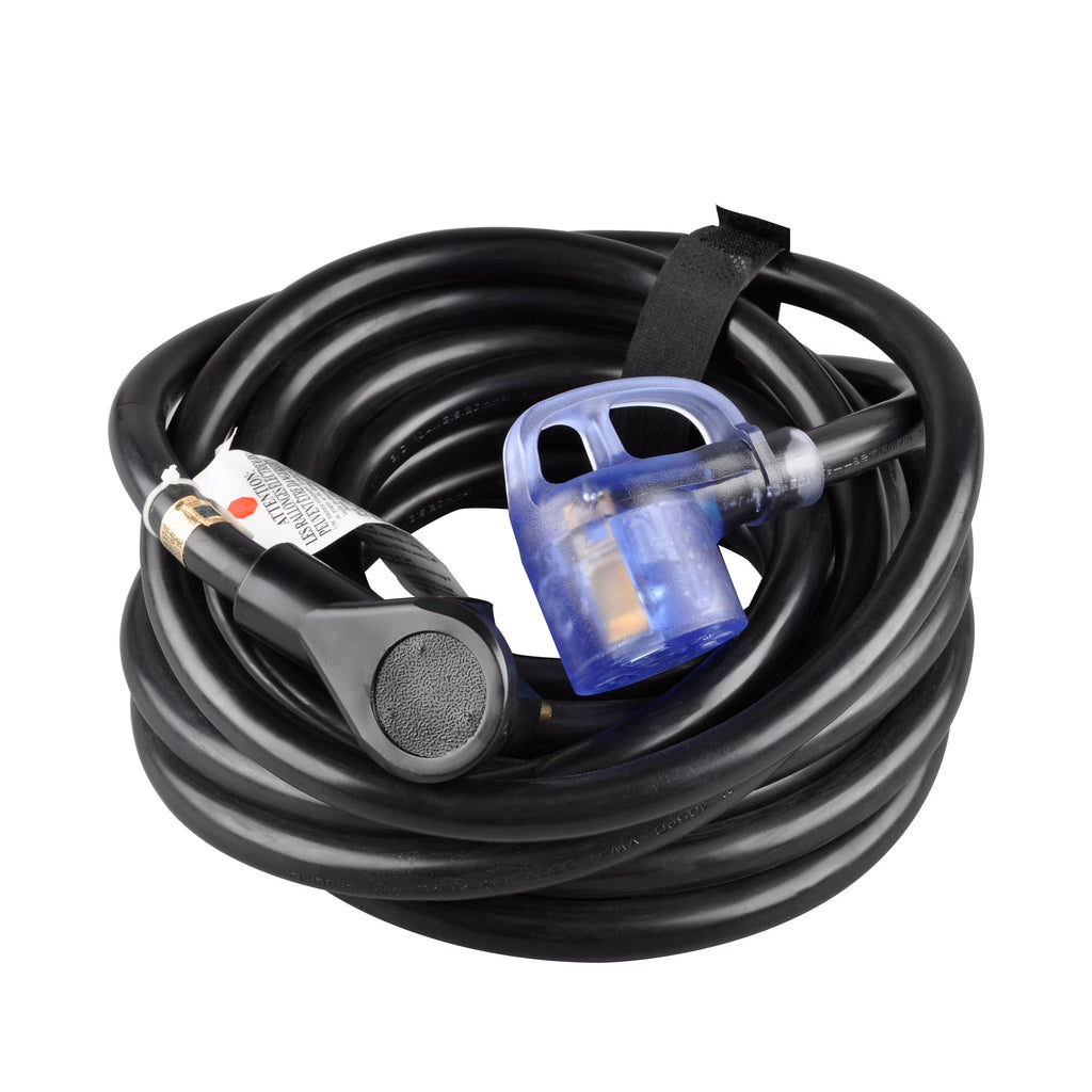 30 Amps RV Extension Cord with Lighted End, 30-feet Y2908