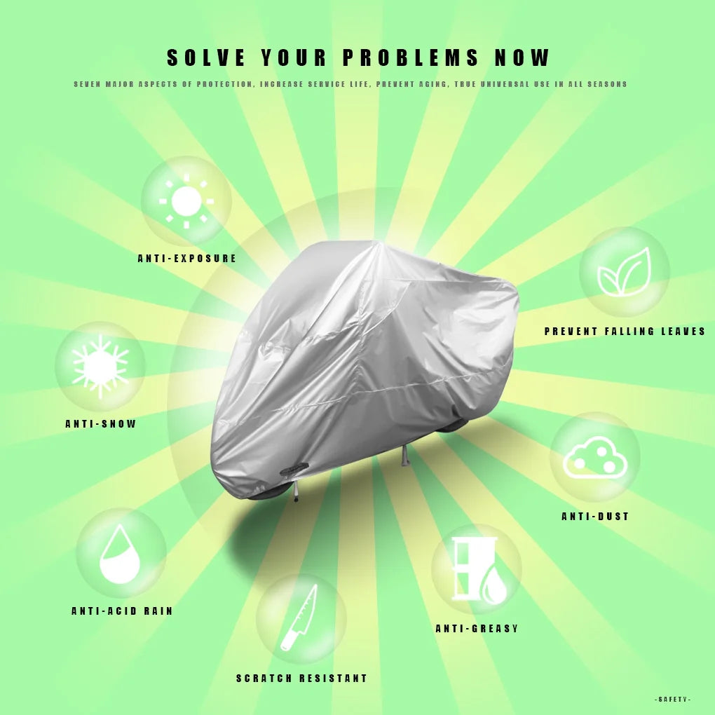 Silver Motorbike Dustproof Cover J174114