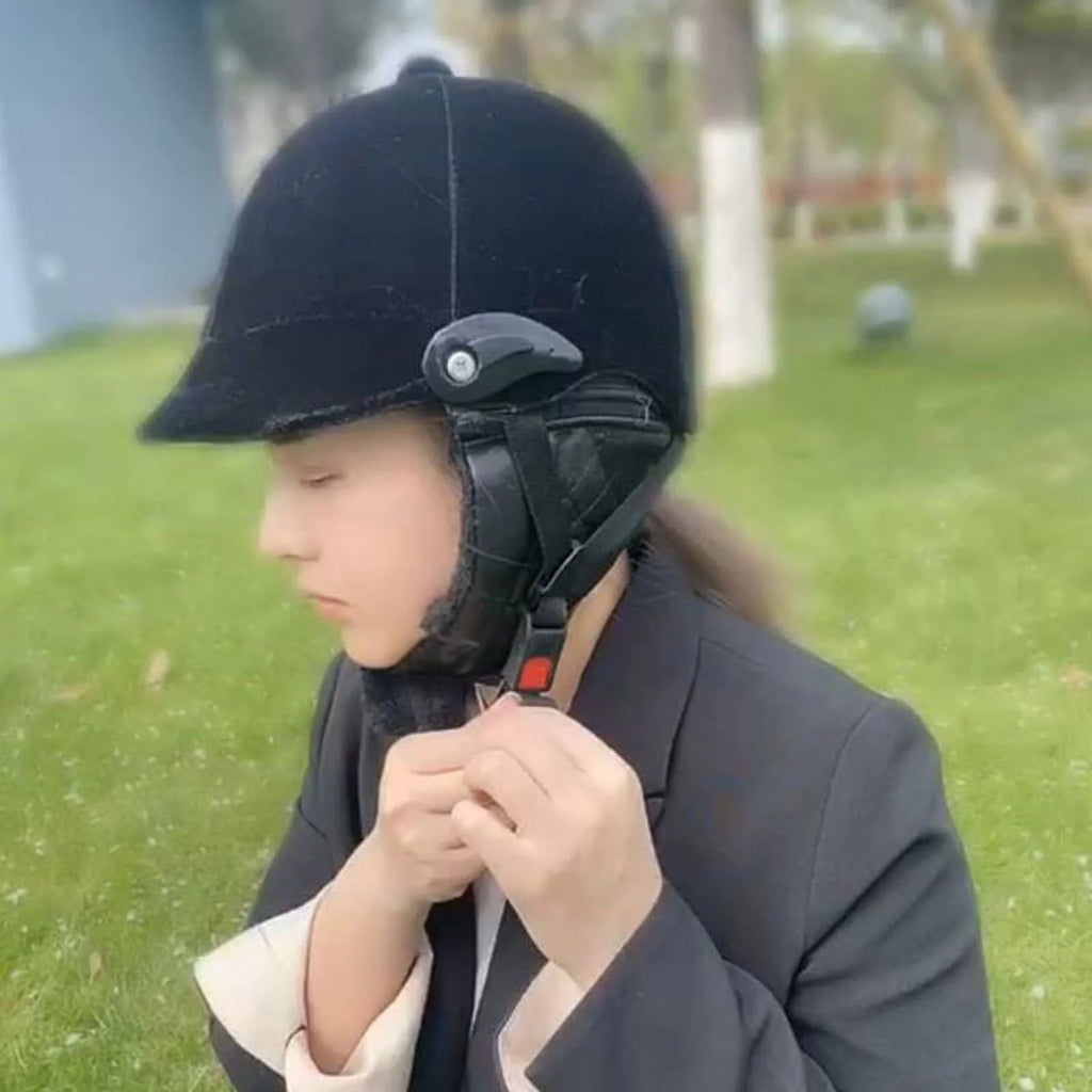 Black Equestrian Horse Riding Helmet A6818