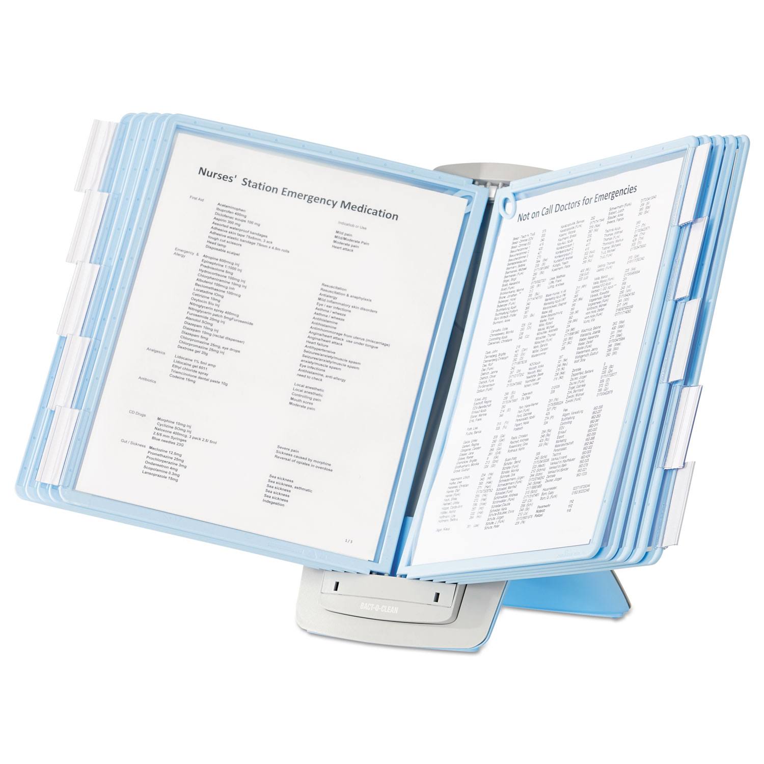 Blue/Gray Desk Reference System, 20 Sheet Capacity I12980